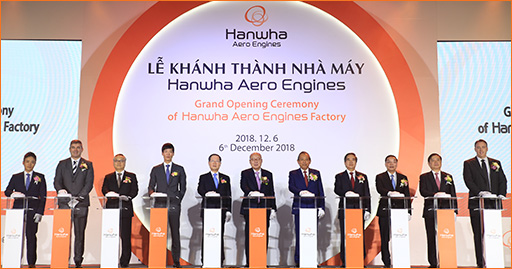 Hanwha Group Chairman Seung Youn Kim Attends Hanwha Aerospace Vietnam Plant Grand Opening Ceremony